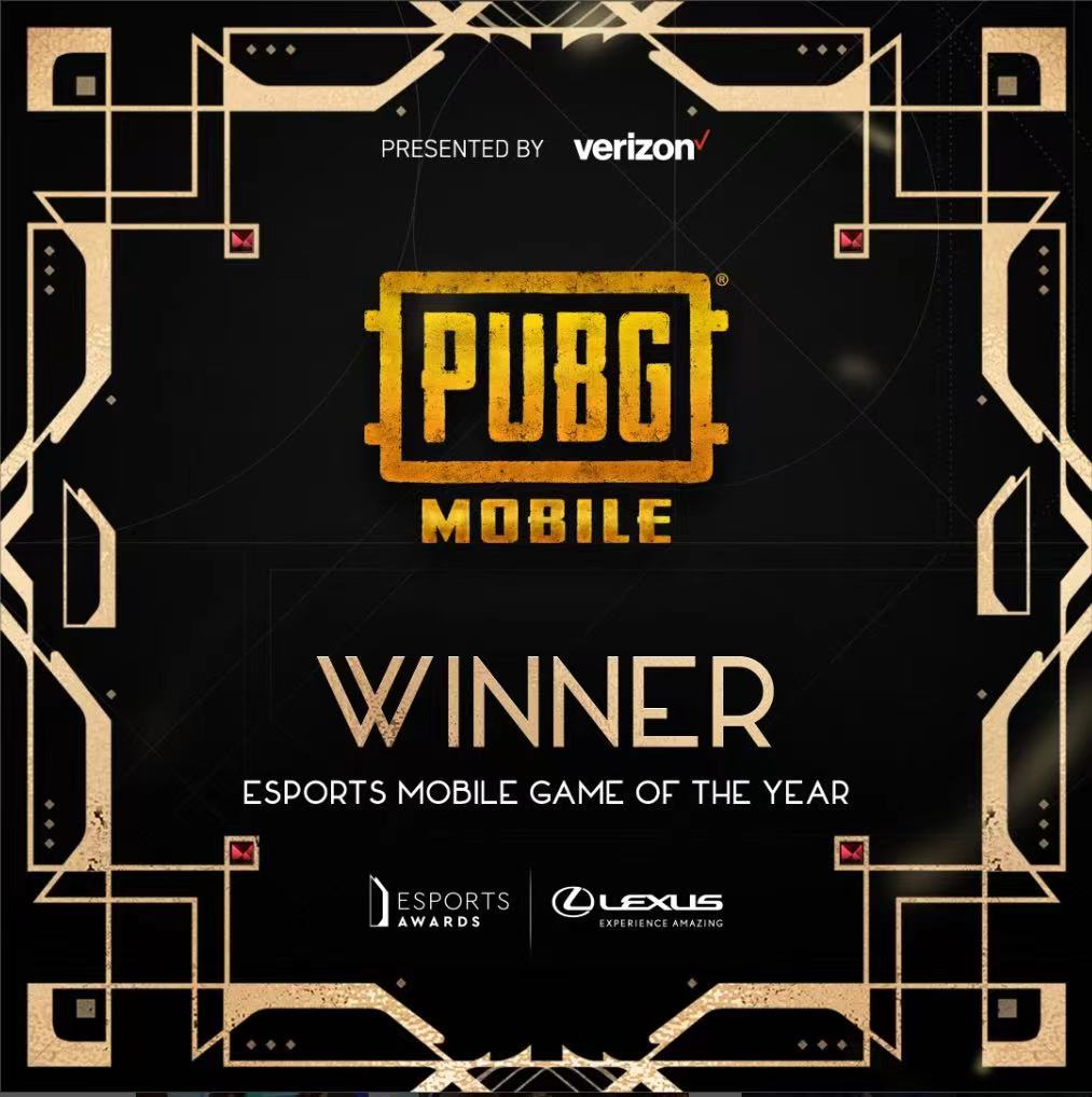 PUBGM Wins Esports Mobile Game of the Year Fulcrum Esports