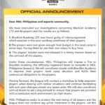 MDL Philippines Releases Finding on The Blacklist Academy Debacle